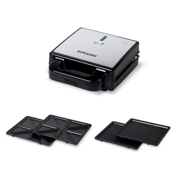 ساندویچ ساز و گریل سوناشی مدل 2 کاره SSM-882 (با 18 ماه گارانتی Mi Service)