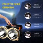 چراغ سر 2 قلو شارژی - Image 4