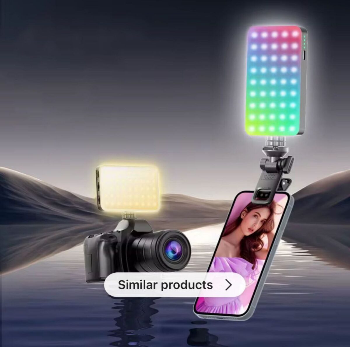 نور RGB شارژی D10S - Image 2