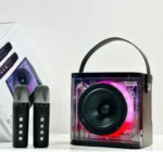 اسپیکر بلوتوثی قابل حمل کلومن مدل KS-150 KARAOKE مشکی - Image 7