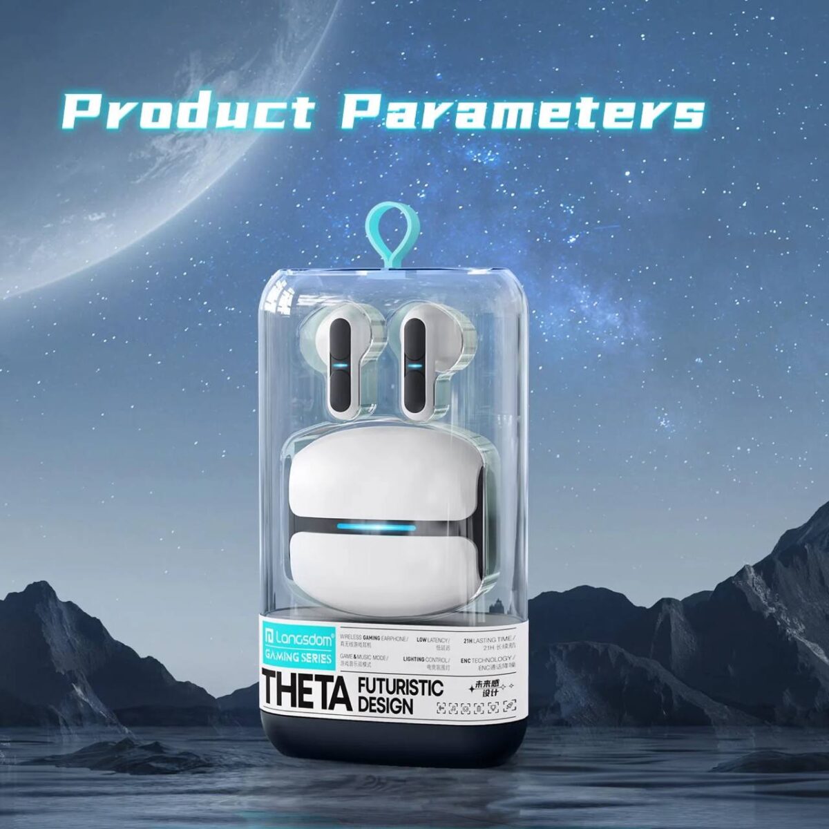 هندزفری بلوتوثی گیمینگ لانگسدوم مدل THETA TG11 - Image 2