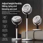 پنکه شارژی F5 هشت سرعته دارای کنترل wireless portable circulation fan - Image 8