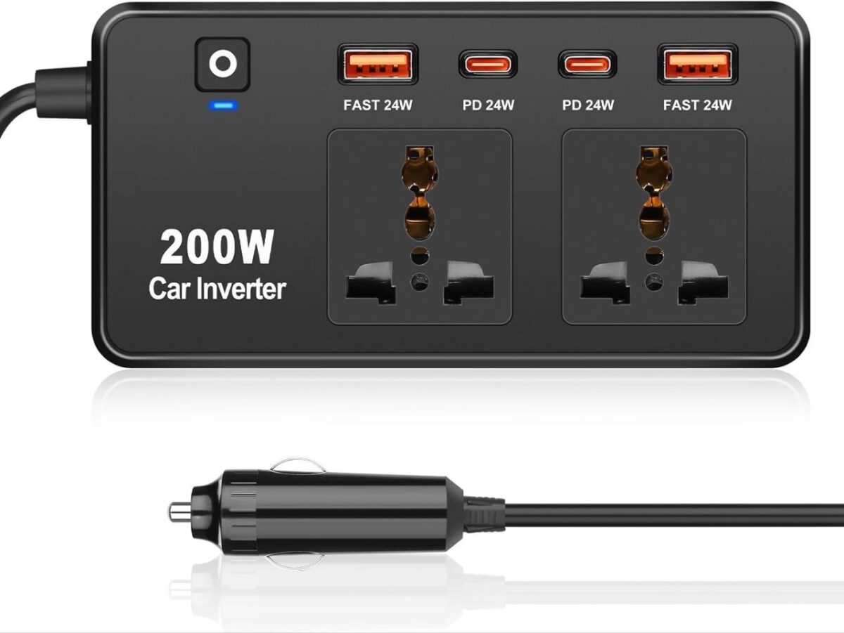 اینورتر و مبدل برق فندکی ماشین 200 وات گرین لاین Green Lion - Image 3