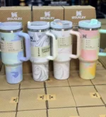 ماگ استنلی دسته دار(۱.۱۸ لیتر ) Quencher H2.O Tumbler طرح رگه دار - Image 2