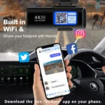 دوربین فیلمبرداری ثبت وقایع خودرو مدل OK309-4K-WiFi - Image 4