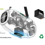 اسپیکر بلوتوثی میکروفون دار مدل A80 برند HOPESTAR - Image 4