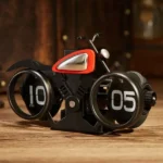 ساعت رومیزی طرح موتور فلیپ کلاک مدل Flip Clock MotorCycle F116