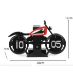 ساعت رومیزی طرح موتور فلیپ کلاک مدل Flip Clock MotorCycle F116 - Image 2