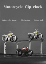ساعت رومیزی طرح موتور فلیپ کلاک مدل Flip Clock MotorCycle F116 - Image 4