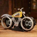 ساعت رومیزی طرح موتور فلیپ کلاک مدل Flip Clock MotorCycle F116 - Image 3
