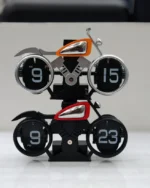 ساعت رومیزی طرح موتور فلیپ کلاک مدل Flip Clock MotorCycle F116 - Image 5