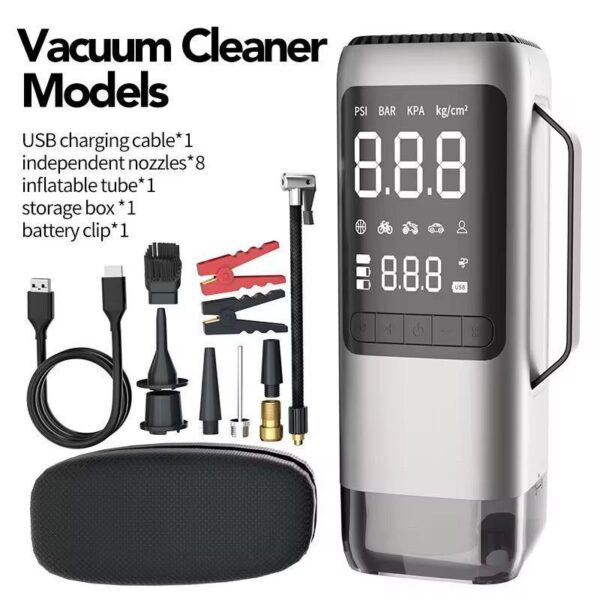 جامپ استارتر و پمپ باد و جاروبرقی مدل 9366B