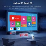 پروژکتور اندروید شارژی Mini Portable Projector H1P - Image 4